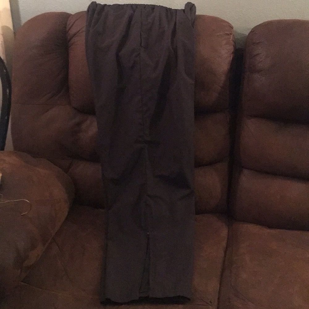 Black wind pants great for lounging or working out